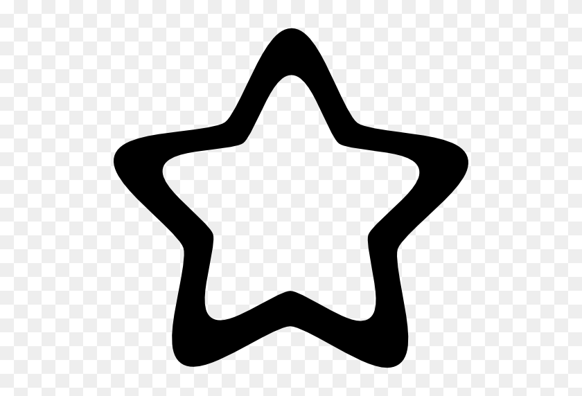 512x512 Rounded Points Star - Rounded Star PNG