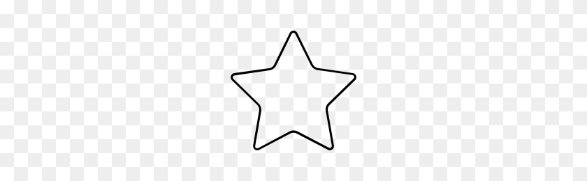 200x200 Iconos De Estrella Redonda Proyecto Sustantivo - Estrella Redondeada Png