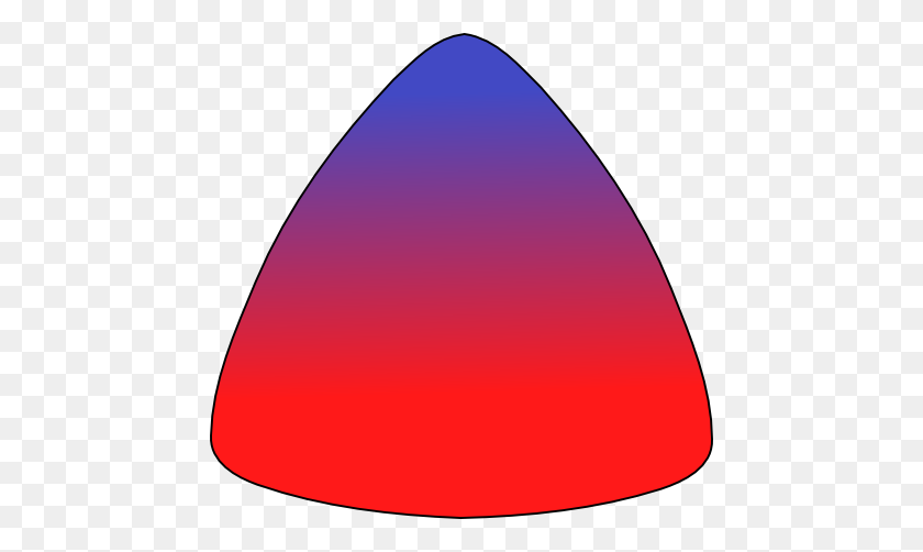 458x442 Rounded Triangle Free Vector Vectorstash - Rounded Triangle PNG