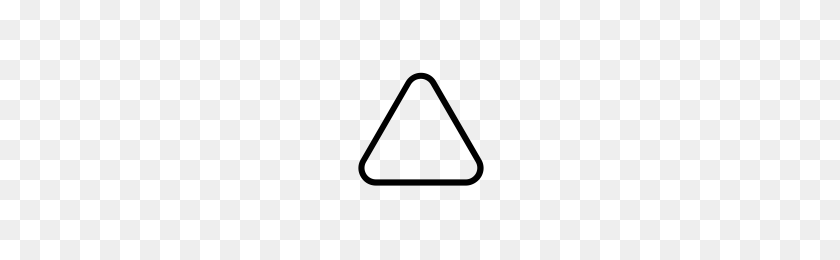 200x200 Проект Существительных Иконок С Закругленными Треугольниками - Закругленный Треугольник В Png