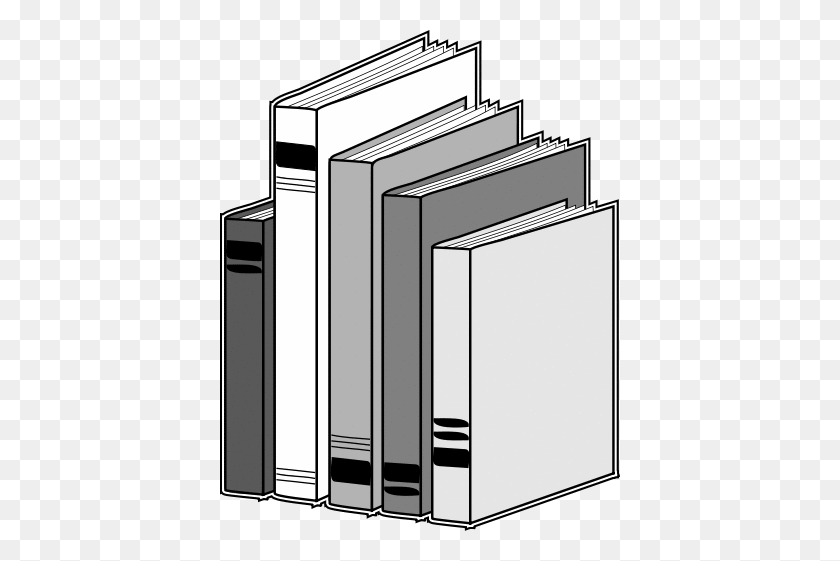 400x501 Row Of Books Clipart - Time Capsule Clipart