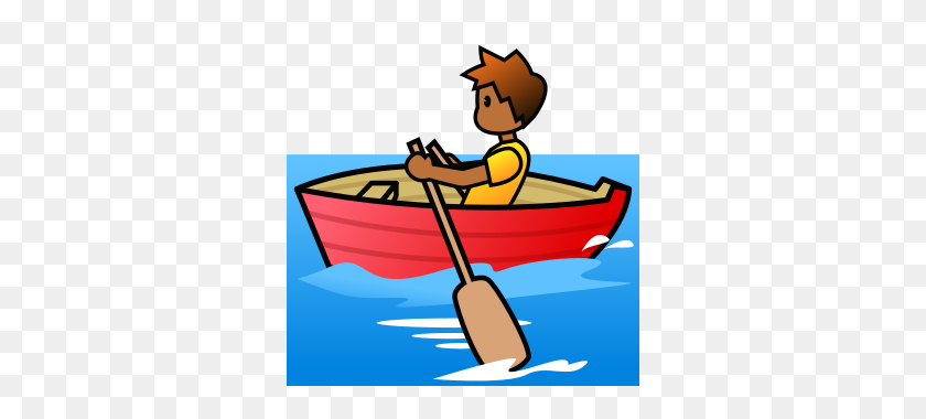 320x320 Rowboat - Boat Emoji PNG