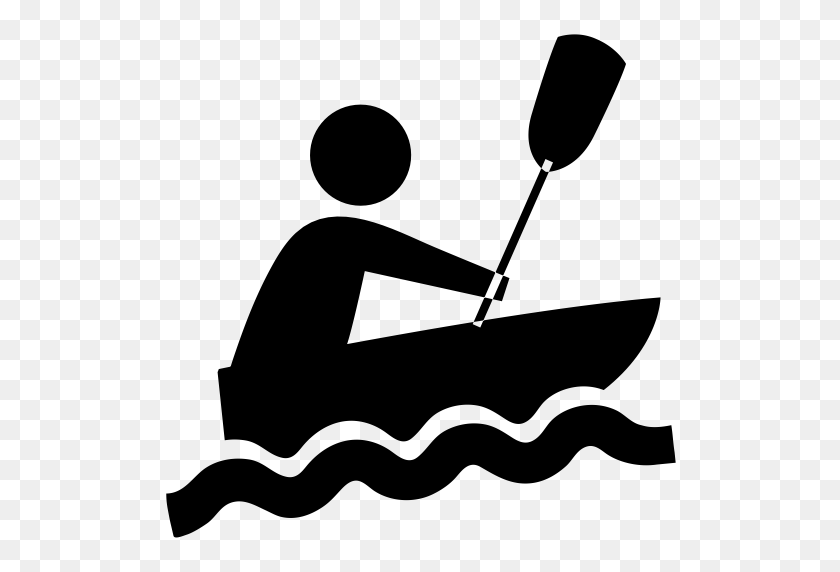 512x512 Rowing, Row, Kayak Icon With Png And Vector Format For Free - Kayak Clipart