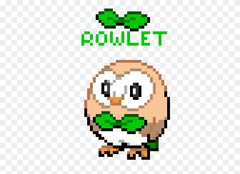 590x550 Rowlet Pixel Art Maker - Rowlet Png