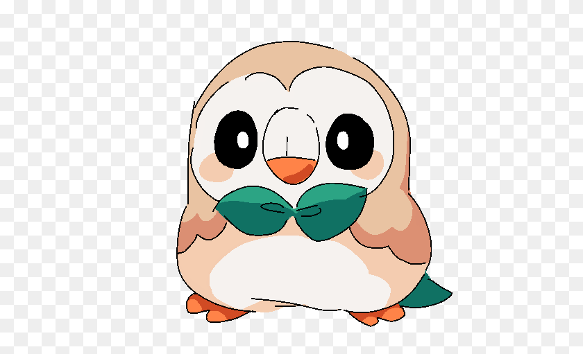 540x451 Rowlet Pokemon Sun And Moon - Rowlet PNG