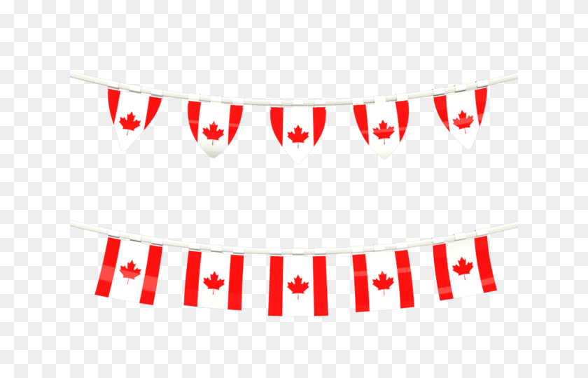 640x480 Filas De Banderas De La Ilustración De La Bandera De Canadá - Bandera De Canadá Png