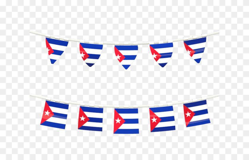640x480 Rows Of Flags Illustration Of Flag Of Cuba - Cuba Flag PNG