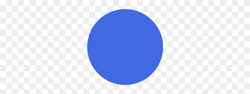 256x256 Royal Blue Circle Icon - Transparent Circle PNG