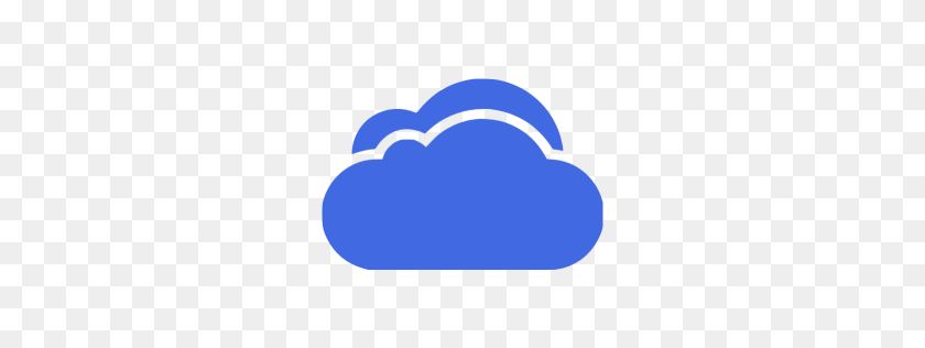 256x256 Icono De La Nube Azul Real - Nube Azul Png