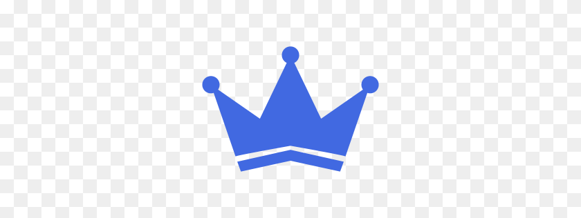 256x256 Значок Королевской Синей Короны - Королевская Корона Логотип Png