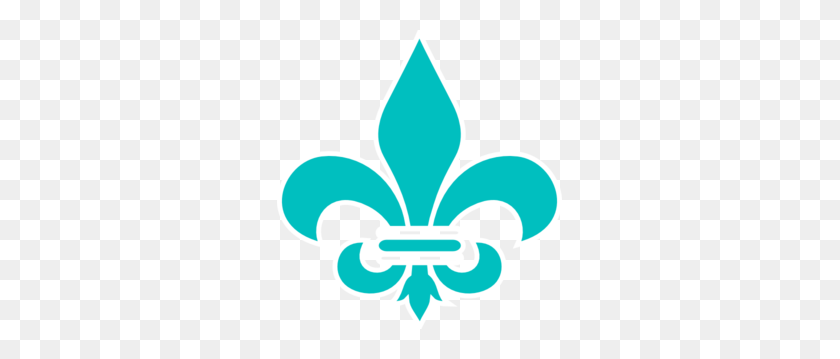 285x299 Fleur De Lis Azul Real Png, Clipart For Web - Free Fleur De Lis Clipart