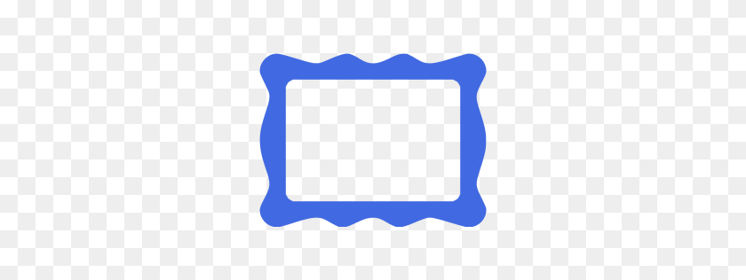 256x256 Icono De Marco Azul Real - Marco Real Png