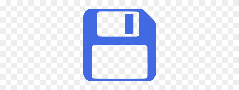 256x256 Royal Blue Save Icon - Save Icon PNG