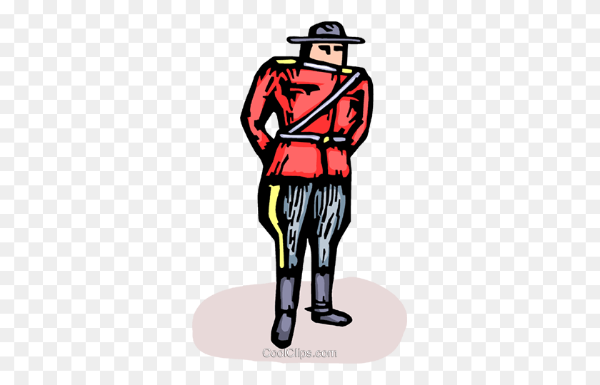 301x480 Royal Canadian Mounted Police Officer Royalty Free Vector Clip Art - Police Officer PNG