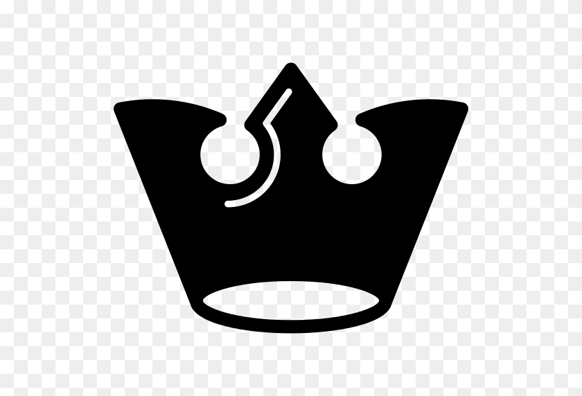 512x512 Royal Crown In Black Png Icon - Black Crown PNG