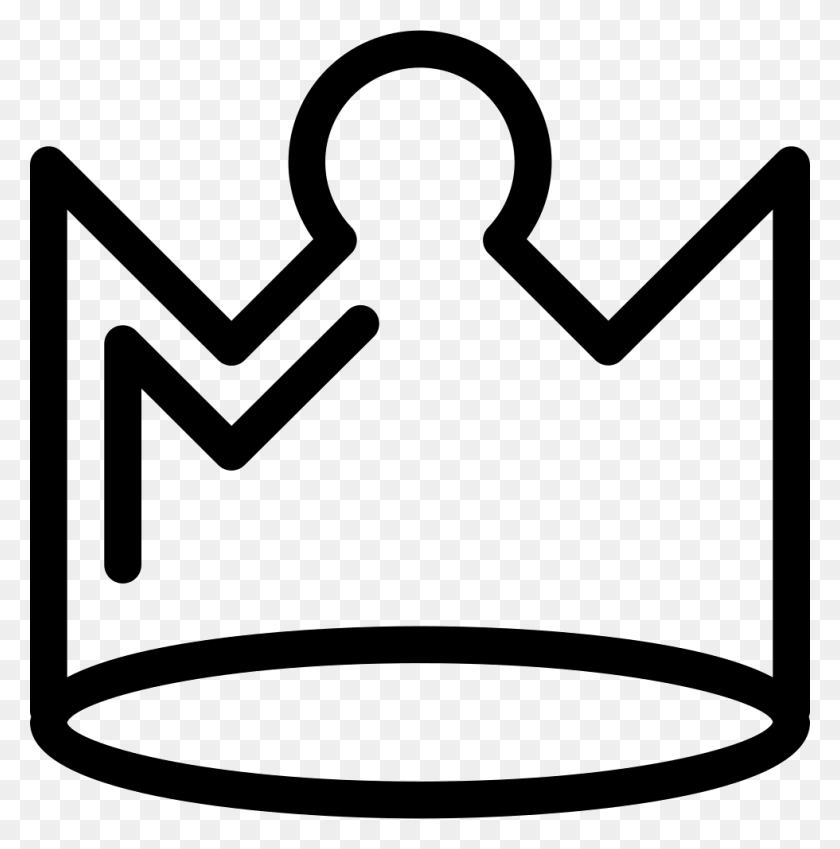 980x992 Royal Crown Outline Png Icon Free Download - Crown Outline PNG