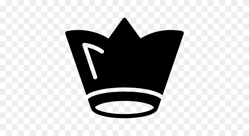 400x400 Royal Crown Silhouette With White Detail Free Vectors, Logos - Crown Silhouette PNG