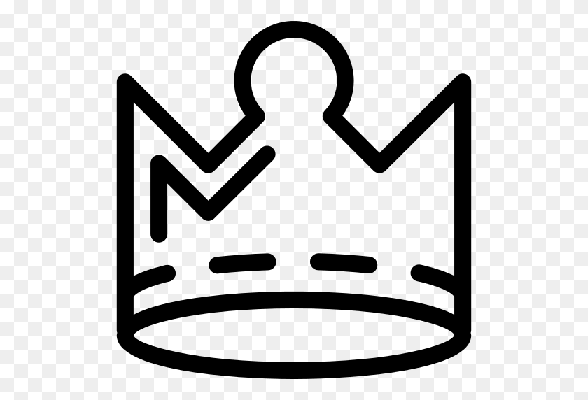 512x512 Royal Crown Variant With White Details Png Icon - White Crown PNG