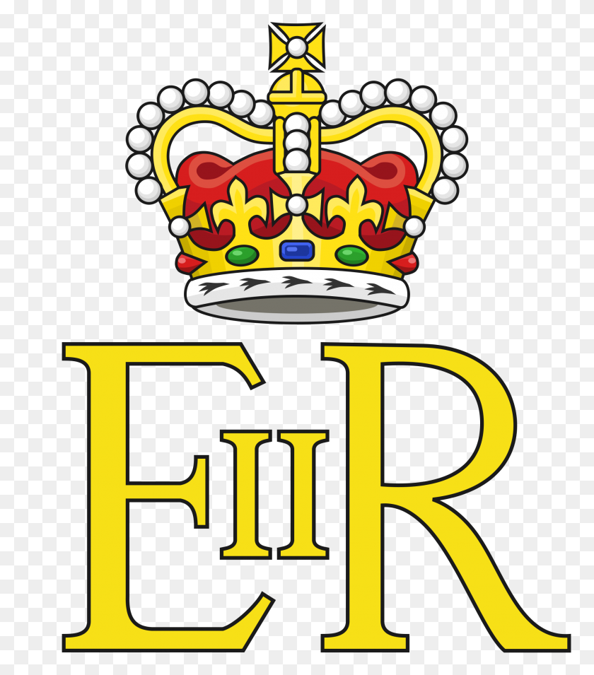 2000x2296 Royal Cypher Of Queen Elizabeth Ii - Queen Elizabeth PNG