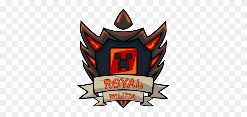 313x338 Royal Militia Guild Bed Wars Friendly Hypixel - Minecraft Cama Png