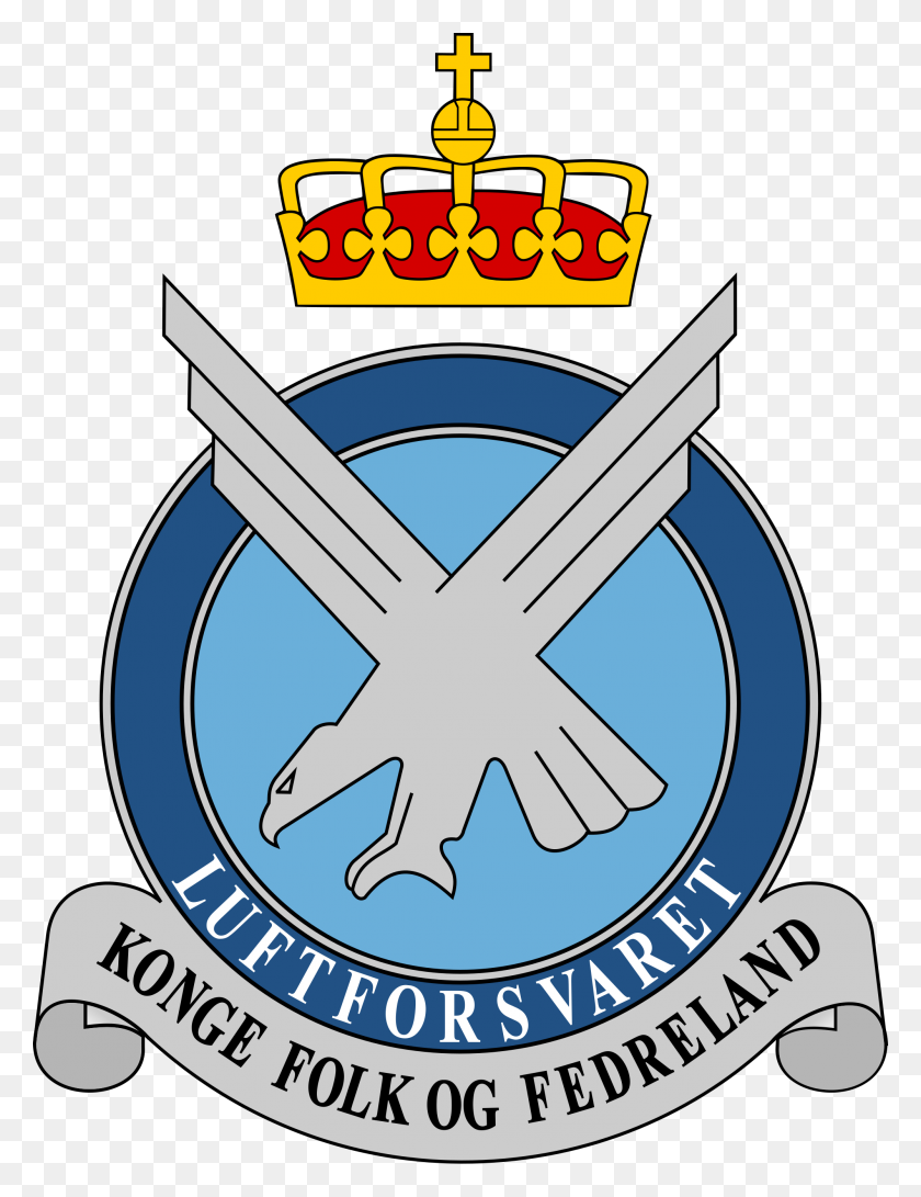 2000x2644 Royal Norwegian Air Force Logotipo - La Fuerza Aérea De Imágenes Prediseñadas De Logos