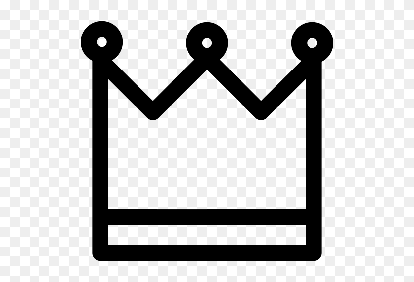 512x512 Королевские Иконки Png И Графика - Белая Корона Png