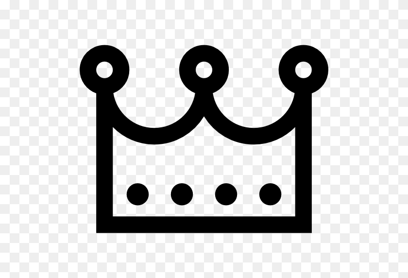 512x512 Королевская Семья, Шахматная Фигура, Разное, Король, Фигуры, Корона, Значок Королевы - Черно-Белый Клипарт Король Корона