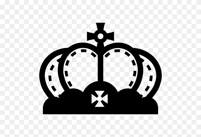 512x512 Королевская Корона, Короны, Королевская Корона, Королевская Корона, Значок Короны - Черная Корона Png