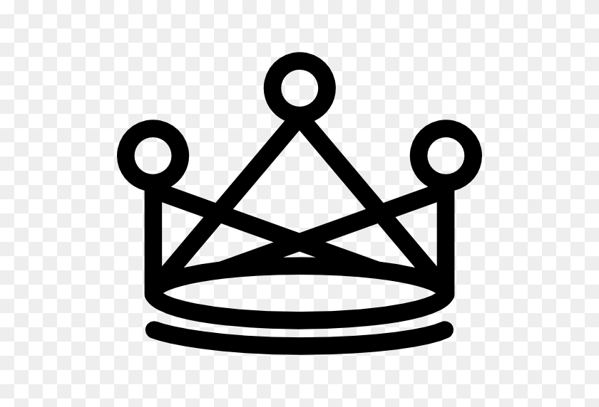 512x512 Королевская Корона, Королевская Власть, Короны, Корона, Значок Королевской Короны - Корона Png Черная