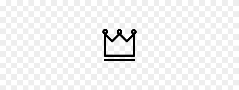 256x256 Royalty Crown Variant Outline Pngicoicns Free Icon Download - Crown Outline PNG