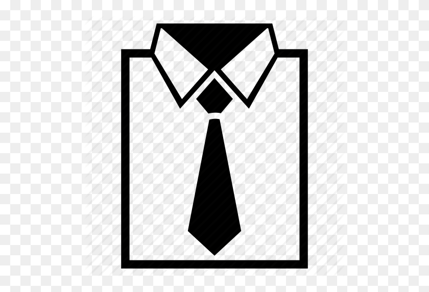 512x512 Camisa De Vestir Formal Para Hombre Libre De Derechos Con Corbata Doblada Clipart - Clipart Formal