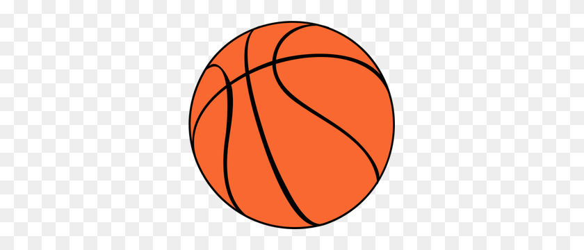 297x300 Royalty Free Vector Clip Art And Graphics - Half Basketball Clipart
