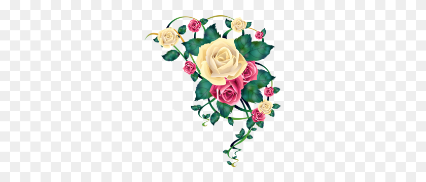 269x300 Roza Vector Cvetia Flowers, Clip Art And Corner - Rose Bush Clipart