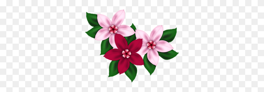 300x235 Розовый All Hearts Love Flowers, Цветочное Искусство - Гладиолусы Клипарт
