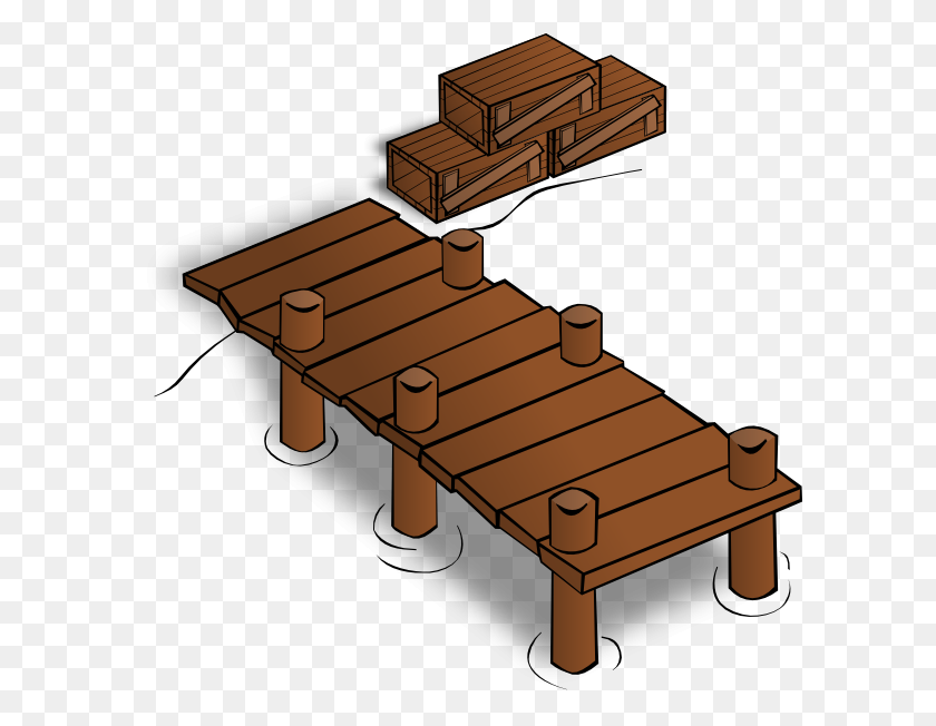 600x592 Rpg Map Docks Symbol Clip Art - Picnic Table Clipart