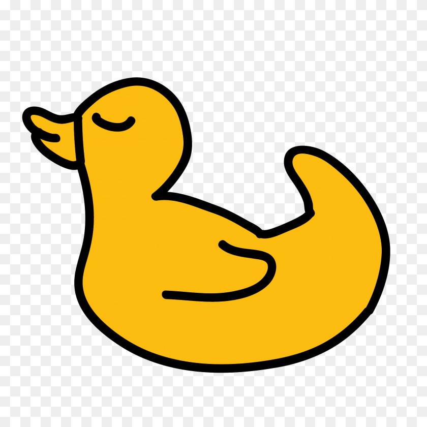 1600x1600 Rubber Duck Icon - Rubber Duck Clip Art Free