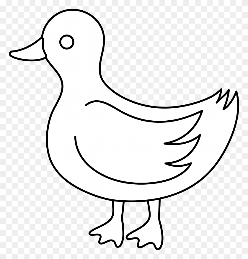 5147x5401 Rubber Duck Outline - Rubber Duck Clip Art