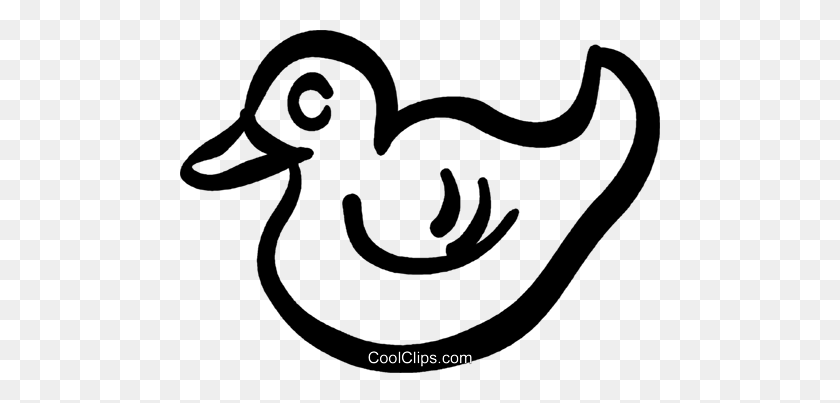 480x343 Rubber Duck Royalty Free Vector Clip Art Illustration - Rubber Duck Clip Art