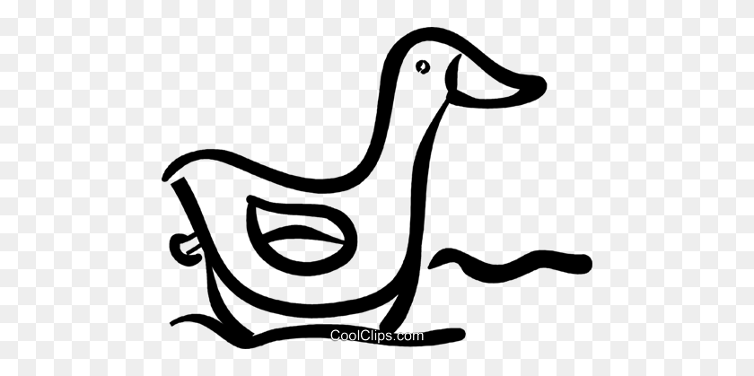 480x359 Rubber Duck Royalty Free Vector Clip Art Illustration - Rubber Duck Clip Art