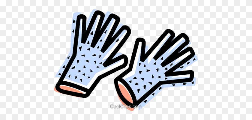 480x340 Rubber Gloves Royalty Free Vector Clip Art Illustration - Rubber Gloves Clipart