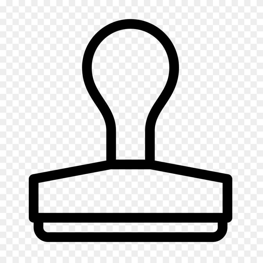 1600x1600 Rubber Stamp Icon - Stamp PNG