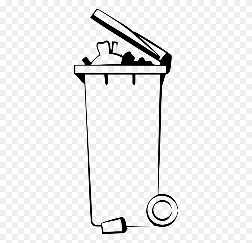 346x749 Rubbish Bins Waste Paper Baskets Drawing Table Computer Icons - Writing Paper Clipart