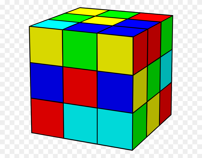 600x597 Rubik Cube Clip Art Free Vector - Rubiks Cube Clipart