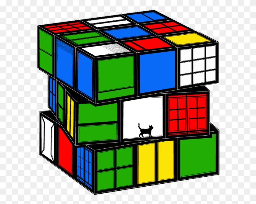 600x611 Rubik On Behance Rubik's Cube Cube, Cube Puzzle - Rubix Cube Clipart