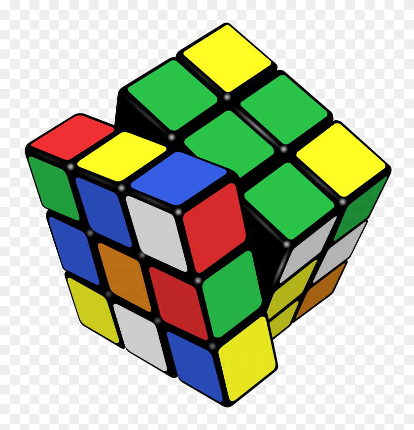 2000x2083 Rubik's Cube - Rubiks Cube Clipart