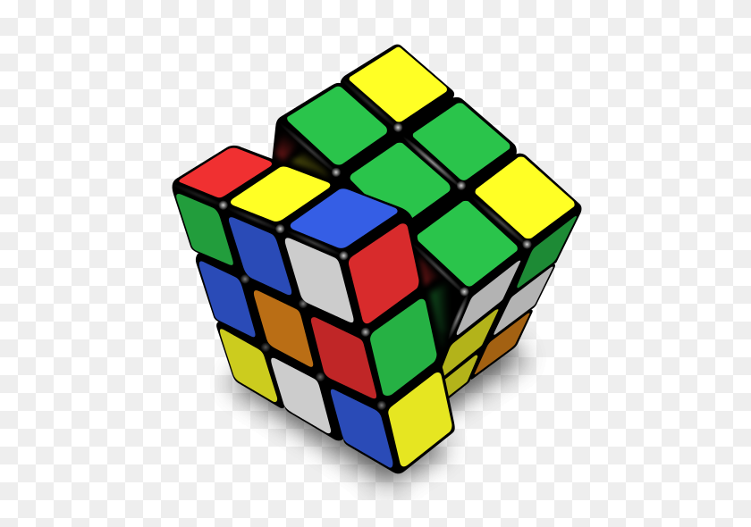 480x530 Кубик Рубика - Клипарт Кубик Рубикс
