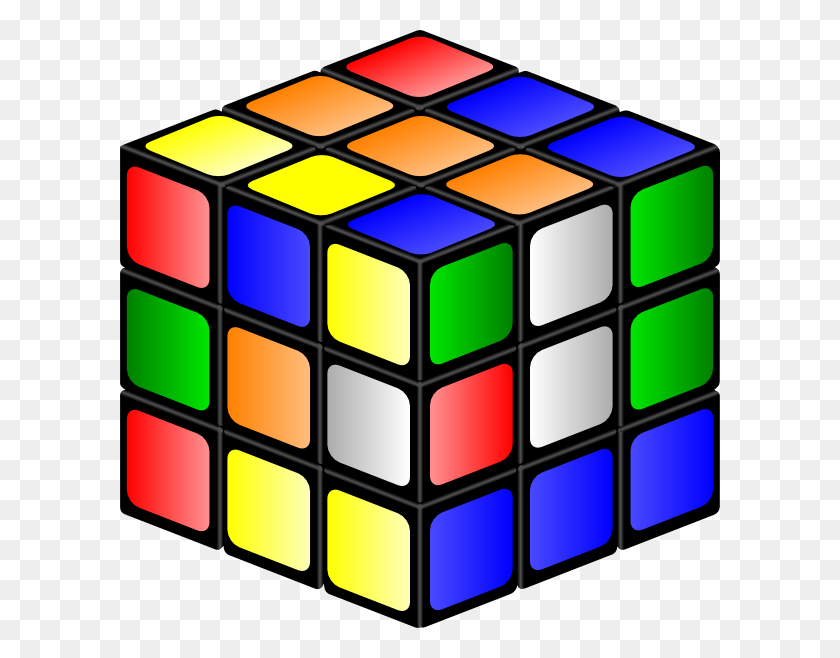 600x598 Rubiks Cube Clip Arts Download - Rubiks Cube PNG