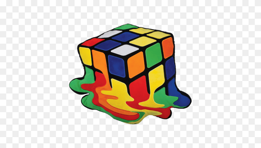 Rubik S Cube Embroidered Pillow Iscream Rubiks Cube Clipart