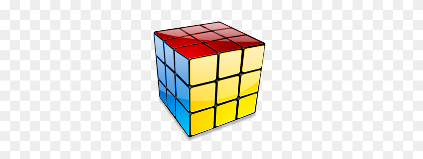 256x256 Значок Кубик Рубикс Кристалл Интенсивный Набор Иконок Татисе - Куб Рубикс Png