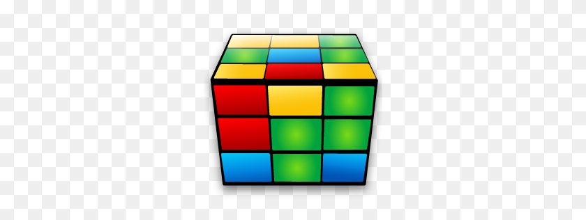 256x256 Rubiks Cube Icon Iconset Iconshock - 80s PNG